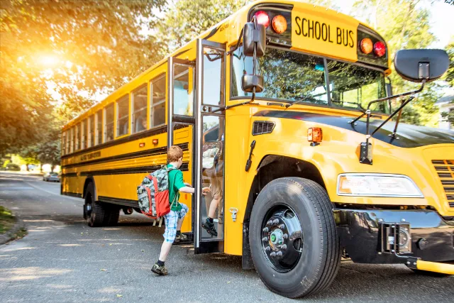 Denton Apartments with School Bus Pickup